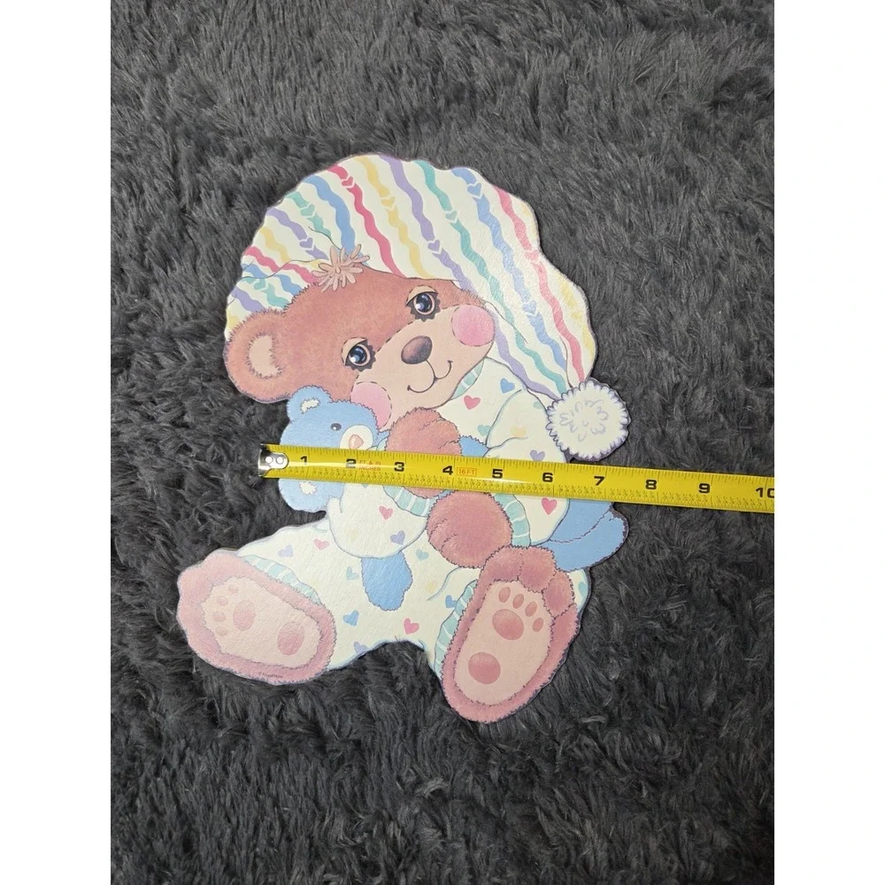 Teddy Beddy Riegel Bear Wall‎ Hanging Cardboard Sleepy Bear Nursery Decor